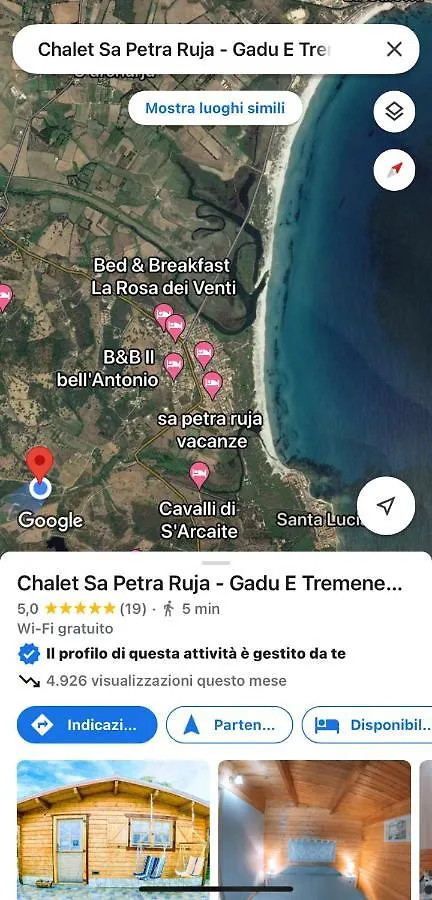 Chalet Sa Petra Ruja - Gadu E Tremene Siniscola 0*,