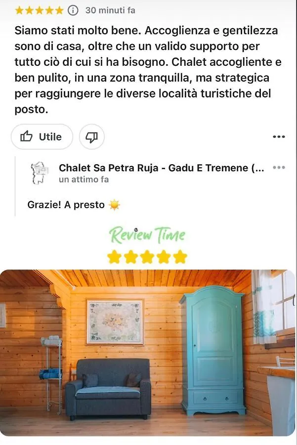Chalet Sa Petra Ruja - Gadu E Tremene Siniscola